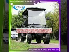 سيارة نادي ذات أربع عجلات مرفوعة عربة غولف عربة غولف 4 مقاعد سيارة نادي كهربائية عربة غولف رئاسية