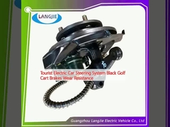 نظام توجيه سيارات السياحة الكهربائية عربة الغولف السوداء مكابح مقاومة للاستخدام