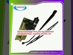 قطع غولف الكهربائية للسيارات الحافلة المدنية الزجاج الأمامي التداخل الممسحات الجمعية 12 فولت و 24 فولت