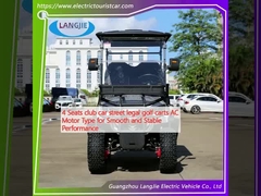 4 Seats club car street legal golf carts AC Motor Type لتحقيق أداء سلس ومستقر
