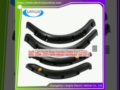 عربة الغولف المقدمة الخلفية فانر فلاشات ل EZGO RXV 2008-2015 مع معدات معدنية مجموعة من 4