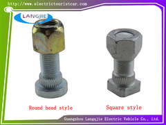 اثنين من صواميل إطارات EZGO الاختيارية المضادة للكسر والانزلاق، مكونات عربة الجولف