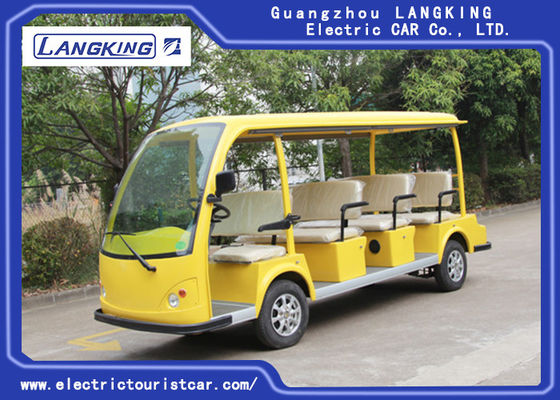 الصين High Speed ​​11 Seats حافلة مكوكية كهربائية حافلة 72V / 5.5KW مع دلو Y111B المزود