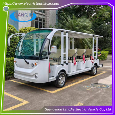 سعر جيد 14 مقعد حافلة مدنية كهربائية جديدة محرك AC 72V مركبات ركاب كهربائية للوقوف الانترنت