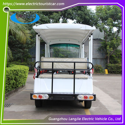 سعر جيد 14 مقعد السيارات الكهربائية منخفضة السرعة AC 72V 7.5KW 4 عجلات عربة الغولف الكهربائية لسيارة المنتجع الانترنت