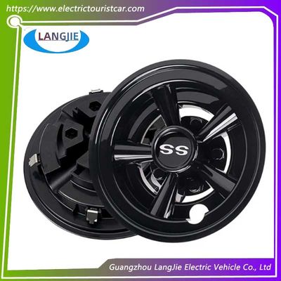 سعر جيد 8 بوصة عربة جولف ياماها أسود دائرية عجلة محور غطاء أجزاء الانترنت