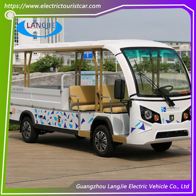 سعر جيد سيارة الدورية الكهربائية ذات اللون الأبيض 7.5 كيلوواط DAC محرك مدفوع بالبطارية تعمل بالبطارية شاحنة نقل مع صندوق شحن مغلق الانترنت