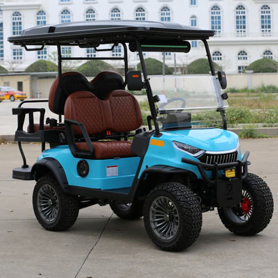 سعر جيد 4 Seats Electric Golf Cart With Camouflage Color Aluminium Frame And Hydraulic Brake For Tourist Areas الانترنت