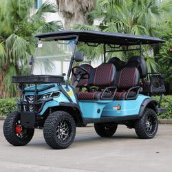 سعر جيد Luxury 6 Seater Electric Golf Cart with 72V/48V Lithium Battery 40km/h Max Speed and 80km Range الانترنت