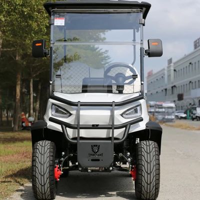 سعر جيد 4 Seats Electric Golf Cart With Cargo Box 48V Maintenance-Free Battery And High-Strength Chassis الانترنت