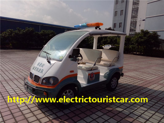 سيارة دورية كهربائية / عربات الغولف أربعة الركاب الناعمة مقعد 48V / 3KW العاصمة المحرك للمطار / المدرسة