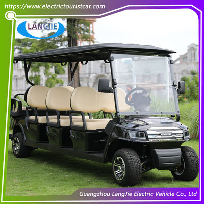 OEM 8 مقعد عربة الغولف الكهربائية بدون صيانة بطارية AC Motor Golf Buggy للمطار