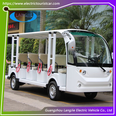 أزياء 14 شخص سيارات سياحية كهربائية ACmotor حافلة سياحية كهربائية7.5KW للفندق