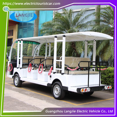 14 مقعد السيارات الكهربائية منخفضة السرعة AC 72V 7.5KW 4 عجلات عربة الغولف الكهربائية لسيارة المنتجع