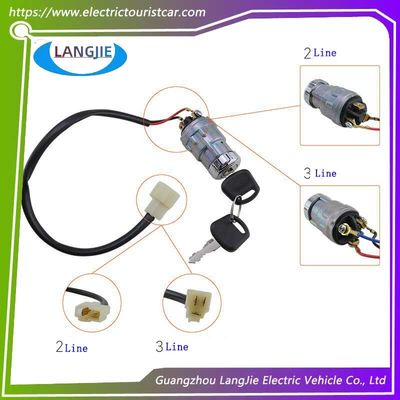 سعر جيد سيارات المشاهدة الكهربائية إشارة مفتاح الإشعال 2 سلك LVTONG عربة الغولف 3 أسلاك الملحقات الانترنت