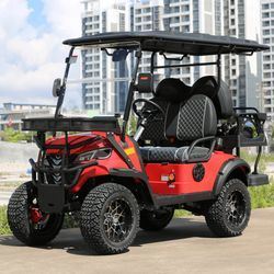 سعر جيد New Model Electric Golf Cart with 14-inch Wheels Q235 Chassis and 10-inch Display for Comfort Driving الانترنت