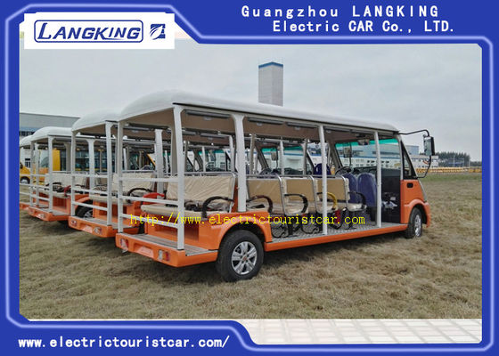الاستخدام العادل عربات نقل مكوكية كهربائية ، أورانج 23 Seats Street Legal Electric Vehicle